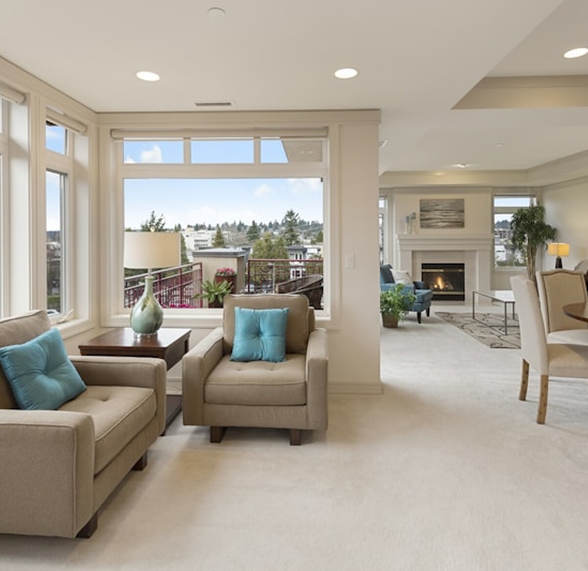 Penthouse living space at Gillco Palms